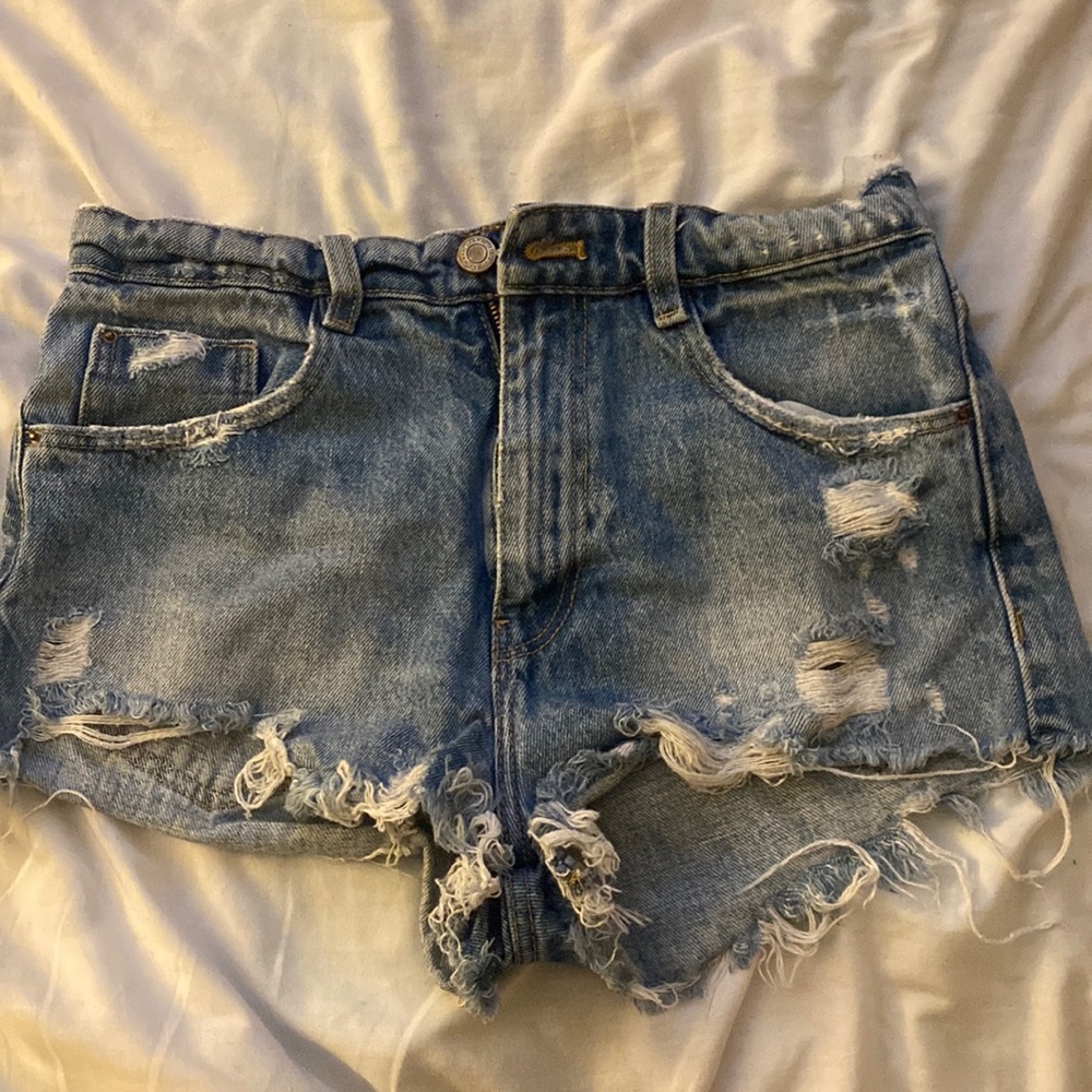 Denim shorts